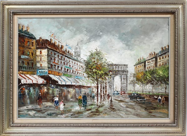 CAROLINE BURNETT OIL ON CANVAS sold by DuMouchelles, lot 2374 — auction record photograph
