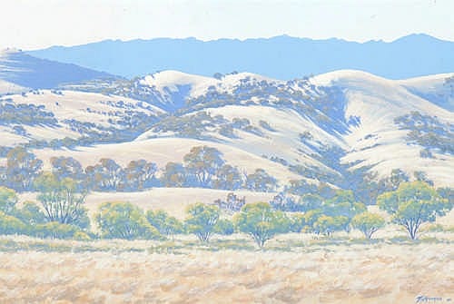 Lance Chadd comparable auction result: lance chadd rolling hills acrylic on canvas