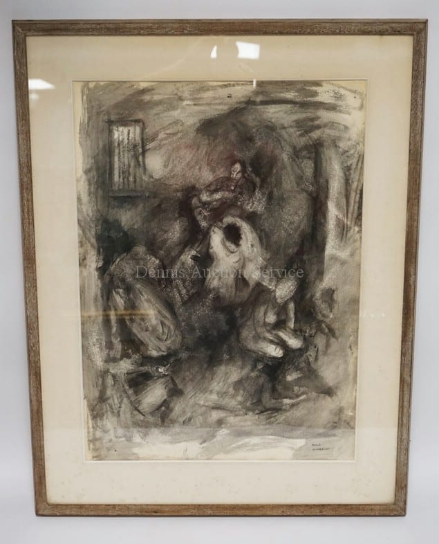 Marie Wilner comparable auction result: marie wilner b 1910 new york mcm pastel of severeal figures including a nude woman in a room signed lower right and dated 1960 19 1 2 x 27 1 4 inches