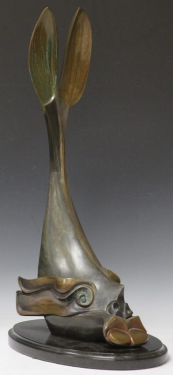 Donald Riggs comparable auction result: donald riggs b 1948 bronze sculpture