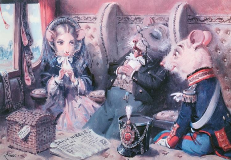 Terence Tenison Cuneo comparable auction result: terence tenison cuneo 1907 1996 british the opportunist lithograph signed and numbered 115 850 in pencil 9 75 x 13 75