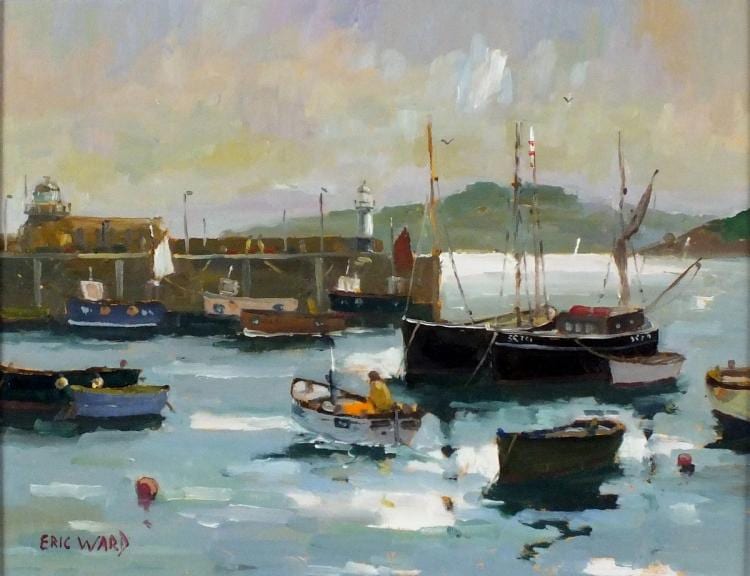 eric ward b 1945 oil on board morning sun at st ives boats at ancho · W.H. Lane & Son · 2017-06-15 Eric Ward comparable auction result: eric ward b 1945 oil on board morning sun at st ives boats at ancho