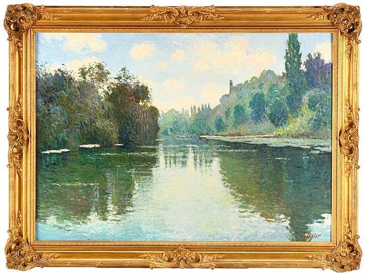 Luc Didier comparable auction result: luc didier b 1954 la seine vetheuil