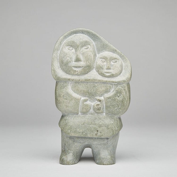 annie niviaxie 1930 mother and child stone 8 25 x 4 75 x 2 21 x 12 1 x 5 1 cm · Waddington's · 2017-06-01 Annie Niviaxie comparable auction result: annie niviaxie 1930 mother and child stone 8 25 x 4 75 x 2 21 x 12 1 x 5 1 cm