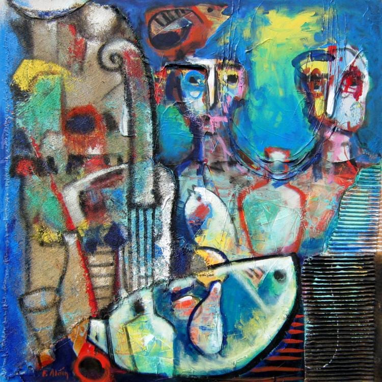 Fahri Aldin comparable auction result: fahri aldin figures still life
