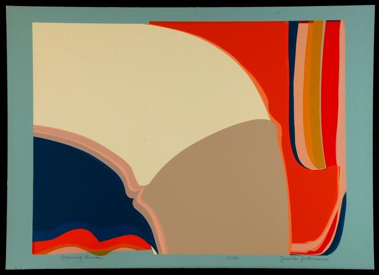 Gerald Johnson comparable auction result: gerald johnson 1949 2009 pencil signed serigraph