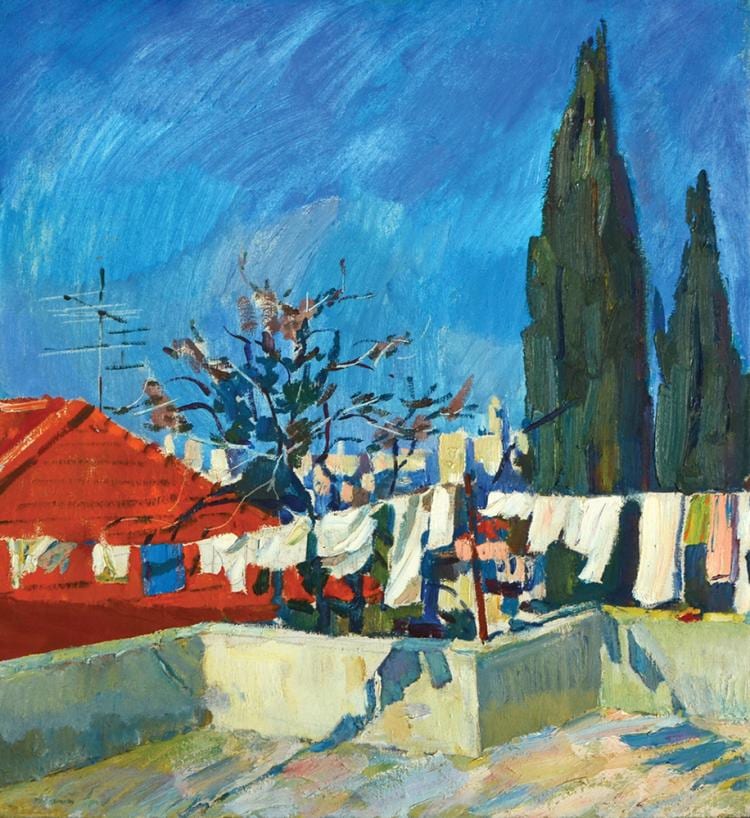 Aaron  April comparable auction result: aharon april b 1932