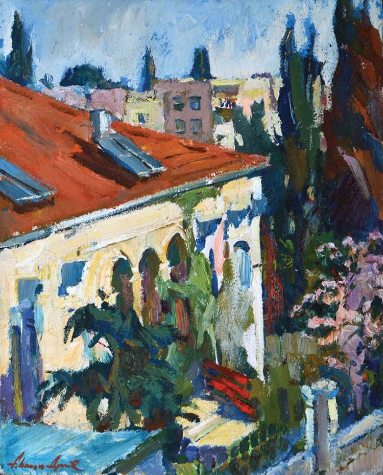 Aaron  April comparable auction result: aharon april b 1932