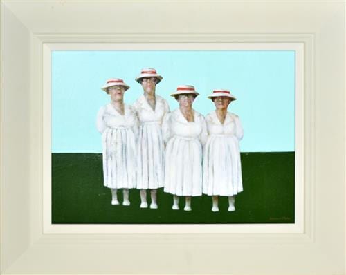 Desmond Digby comparable auction result: desmond digby 1933 bowling ladies 36 x 51 5cm