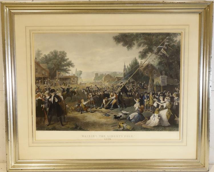 John C. McRae comparable auction result: john c mcrae liberty pole color engraving