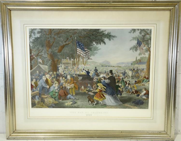 John C. McRae comparable auction result: john c mcrae independence day color engraving
