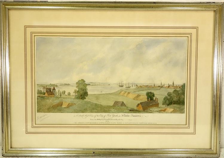 pierre charles canot nyc color engraving · Millea Bros Ltd · 2017-06-27 Pierre Charles Canot comparable auction result: pierre charles canot nyc color engraving