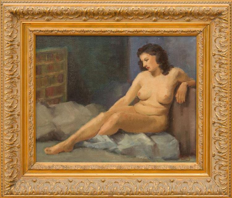 Diogène Maillart comparable auction result: diog ne maillart 1840 1926 study of a female nude