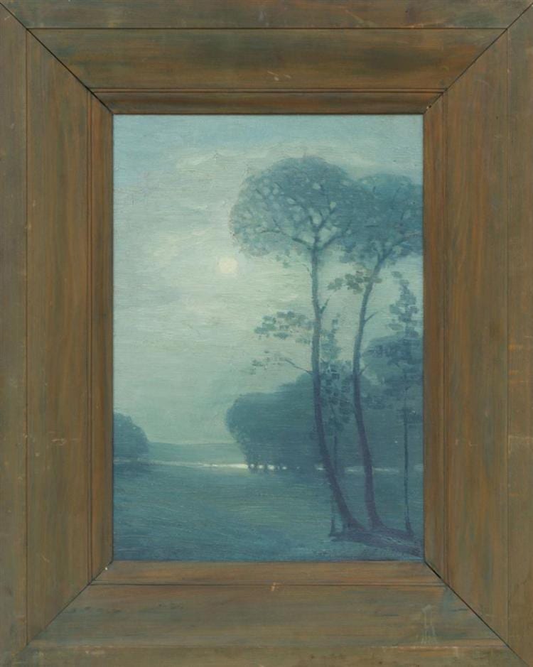 Henry James Albright comparable auction result: henry james albright 1887 1951 evening landscape