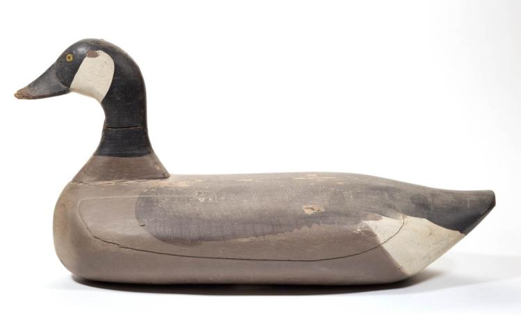 Paul Gibson comparable auction result: paul gibson havre de grace maryland 1902 1984 carved and painted canada goose decoy