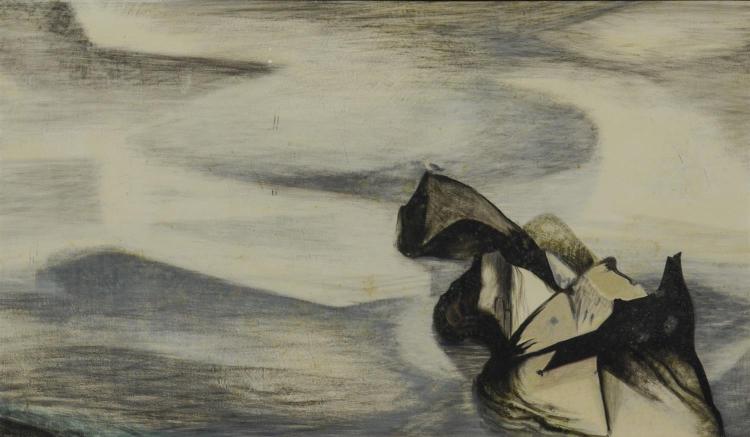 Philip Aziz comparable auction result: philip aziz canadian american 1923 2009 abstract seascape painting sea mists signed philip j aziz lower left egg tempera