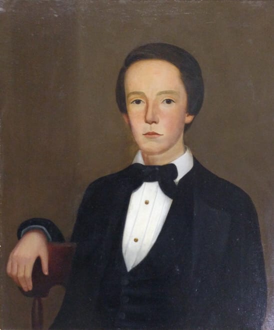 William W. Kennedy comparable auction result: oil on canvas portrait