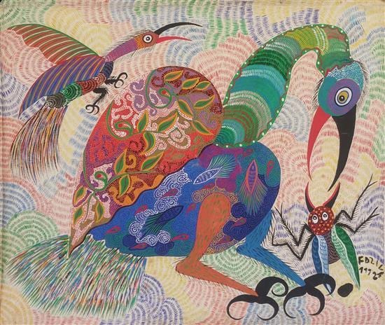 francisco chico domingos da silva 1910 1985 brazilian colorful birds 1992 oil on canvas mounted on board · Matsart Auctioneers & Appraisers · 2017-06-26 Francisco Capdevila comparable auction result: francisco chico domingos da silva 1910 1985 brazilian colorful birds 1992 oil on canvas mounted on board