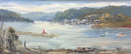 May Neill comparable auction result: may neill 1910 bayview from wingi jimmi 1973 moored yachts 2 oil on board