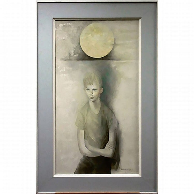 Grant Kenneth Macdonald comparable auction result: grant kenneth macdonald canadian 1909 1987 untitled young boy under moonlight acrylic on canvas signed and dated 62 lower right 36 x 20 91 4 x 50 8 cm
