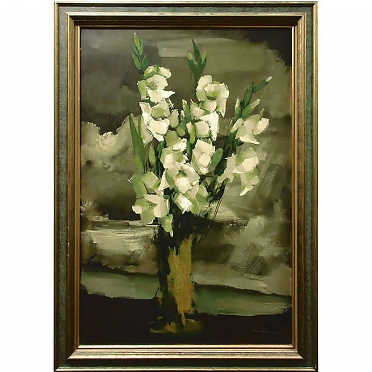 jean paul jerome canadian 1928 2004 white flowers in a vase acrylic on canvas signed lower right 21 x 21 5 53 3 x 54 6 cm · Waddington's · 2017-06-29 Jean-Paul Jerome comparable auction result: jean paul jerome canadian 1928 2004 white flowers in a vase acrylic on canvas signed lower right 21 x 21 5 53 3 x 54 6 cm