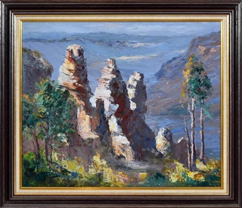 May Neill comparable auction result: may neill 1910 the three sisters 50 x 60cm