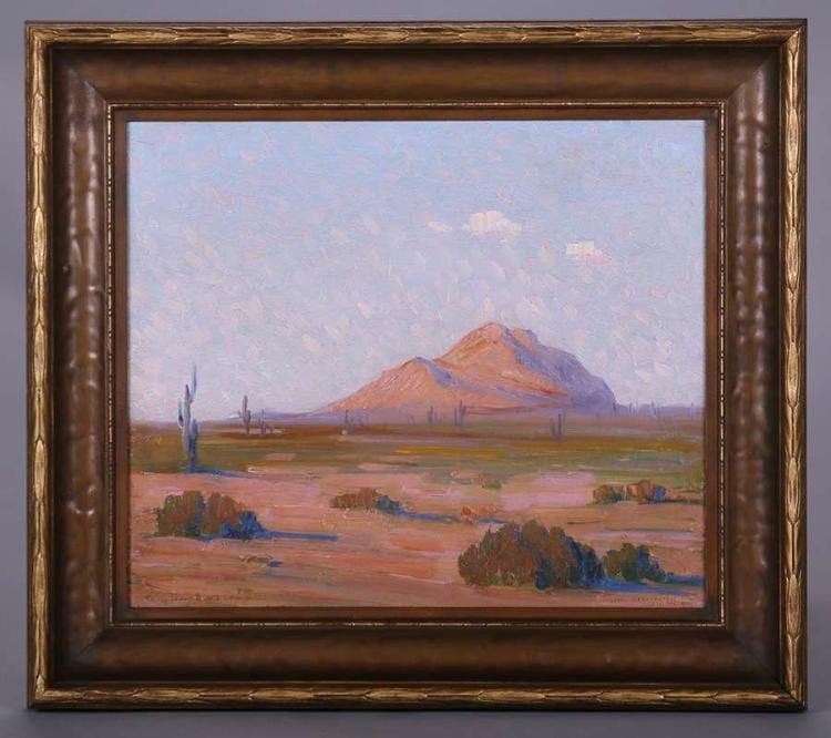Joseph David Greenbaum comparable auction result: joseph greenbaum painting antelope valley
