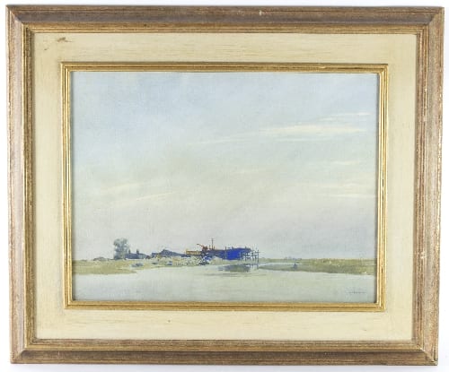 Alfred James Collister comparable auction result: alfred james collister british 1869 1964 boat in dry dock signed watercolour 42cm x 55 5cm