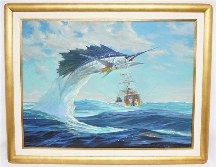 John Carroll Doyle comparable auction result: john carroll doyle 1942 2014 sailfish original