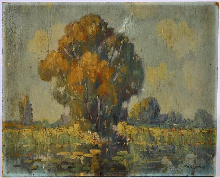 robert henry lindsay autumn day o b · Abington Auction Gallery · 2017-07-27 Robert Henry Lindsay comparable auction result: robert henry lindsay autumn day o b