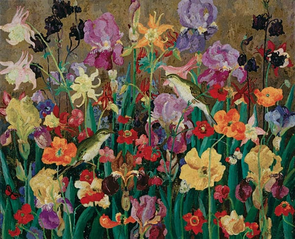 Cedric Morris comparable auction result: cedric morris 1889 1982 british july flowers and wood warblers 1929