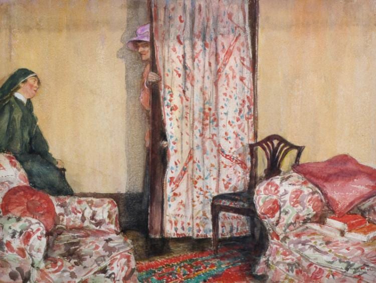 Archibald Standish Hartrick comparable auction result: archibald standish hartrick 1864 1950 british an interior scene with figures watercolour signed 11 25 x 15