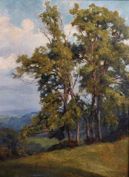 Joseph Yelverton Dawbarn comparable auction result: joseph yelverton dawbarn 1856 1943 british a landscape with tall trees oil on artist s board 16 x 12