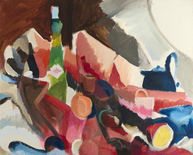 Robert Casper comparable auction result: robert casper still life with wine bottle
