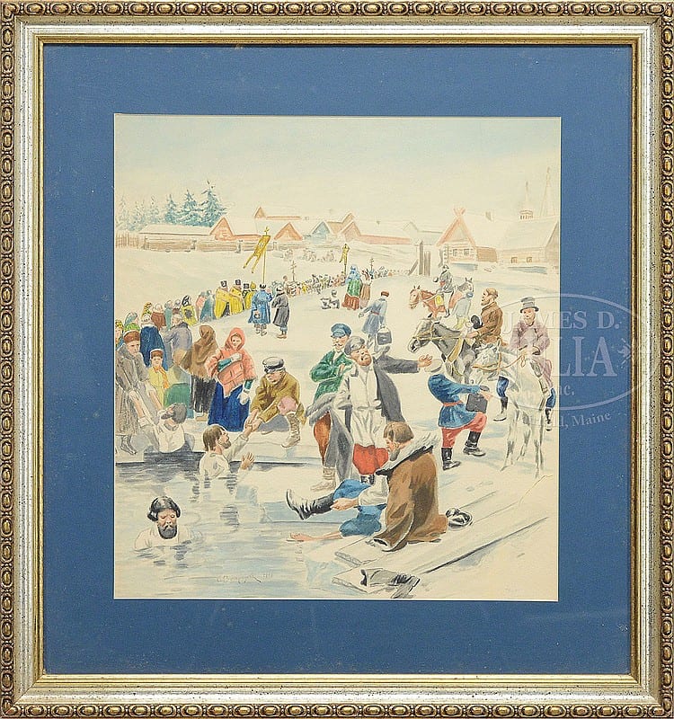 Sergej Arsen'evic Vinogradov comparable auction result: sergei arsenevich vinogradov russian federation 1869 1938 the processional