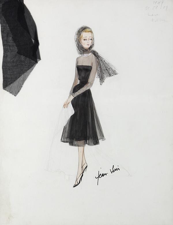 Jean (1753) Louis comparable auction result: jean louis costume design illustration for dorris day