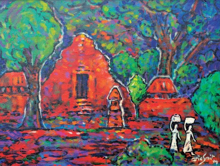 Arie Smit | Temple In Village comparable sale