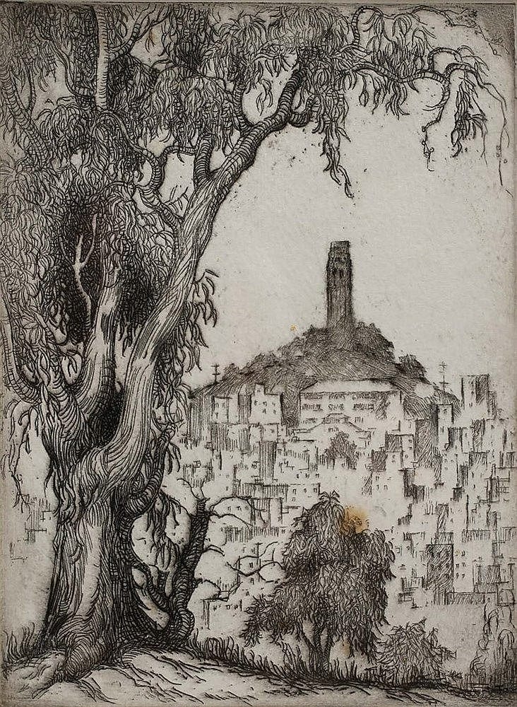 Harriet Gene Roudebush comparable auction result: harriet gene roudebush 1908 1998 coit tower from rossian hill