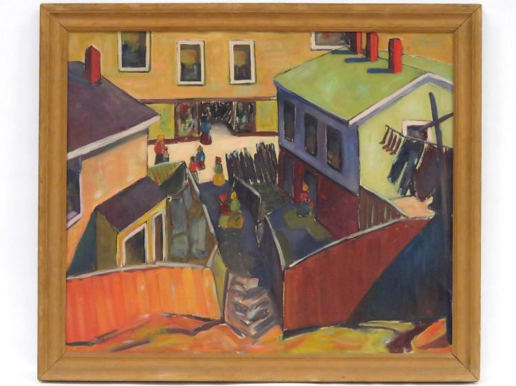 Harriette M. Landon comparable auction result: harriette m landon american 1896 1977 oil on canvas view from guinea hill 25 x 30 framed 30 x 34 provenance ex estate of the artist exhibition label verso