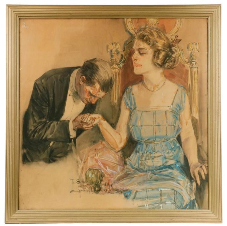 HOWARD CHANDLER CHRISTY (NY/OH, 1872-1952) sold by Thomaston Place Auction Galleries, lot 1155 — auction record photograph