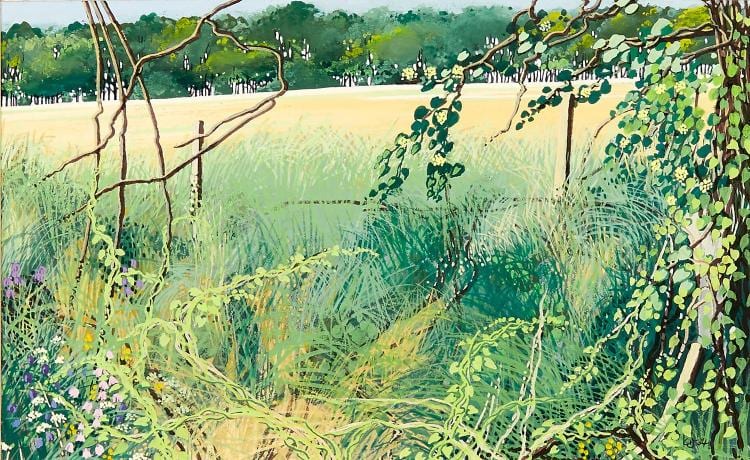 William Gronow Davis comparable auction result: william gronow davis born 20th century wild flowers and green grass 1984 gouache on paper