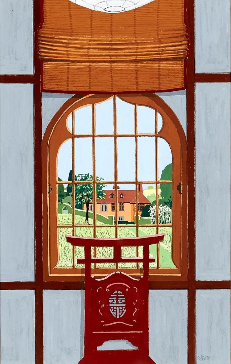 William Gronow Davis comparable auction result: william gronow davis born 20th century studio window and house 1984 gouache on paper