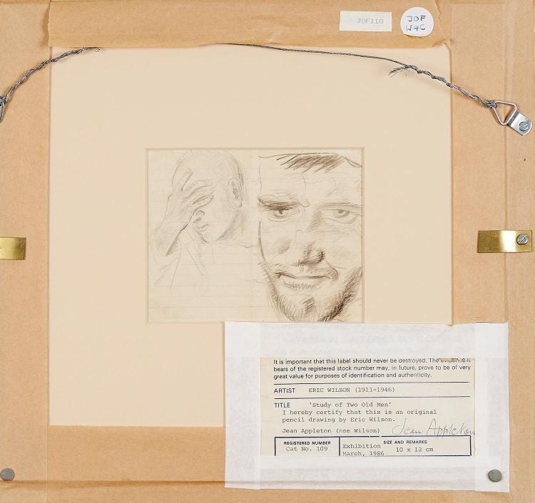 eric wilson 1911 1946 study of two old men pencil on paper double sided · Leonard Joel · 2017-09-01 Eric Wilson comparable auction result: eric wilson 1911 1946 study of two old men pencil on paper double sided
