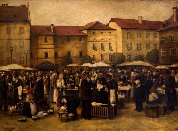 Johann Nepomuk Geller comparable auction result: johann nepomuk geller 1860 1954 preparing for yom kippur