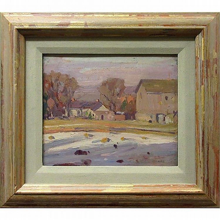 dewitt drake canadian 1884 1979 farm in winter oil on panel signed lower right also signed and inventory 219 verso 8 5 x 10 5 21 6 x 26 7 cm · Waddington's · 2017-08-31 Dewitt Drake comparable auction result: dewitt drake canadian 1884 1979 farm in winter oil on panel signed lower right also signed and inventory 219 verso 8 5 x 10 5 21 6 x 26 7 cm