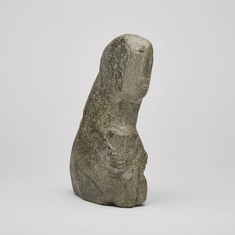 Elizabeth Nutaraluk Aulatjut comparable auction result: elizabeth nutaraluk aulatjut 1914 1998 mother and child stone 6 5 x 4 5 x 2 16 5 x 11 4 x 5 1 cm