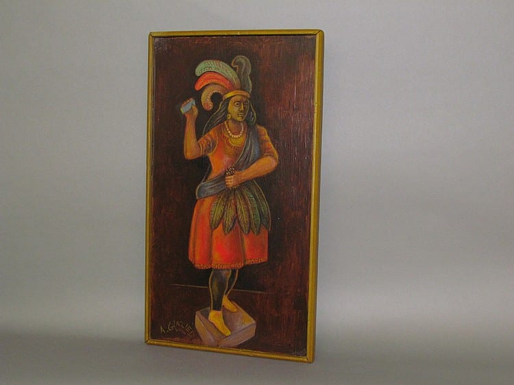 Arthur Glazier comparable auction result: arthur glazier folk art painting