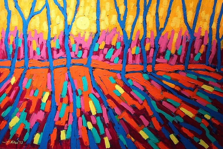 John Nolan comparable auction result: john nolan sun through the trees