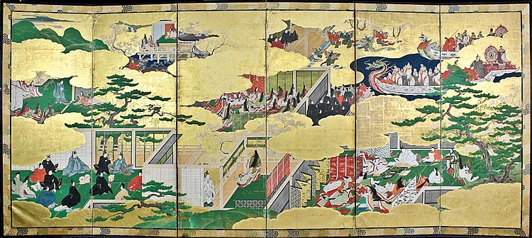 Auction comp thumbnail for JAPANESE GENJI BYOBU (SIX-PANEL FOLDING SCREEN), EDO PERIOD (18TH/ 19TH CENTURY) (Potomack Company, Lot 123)