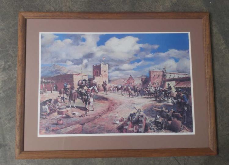 William Harry Ahrendt comparable auction result: bill ahrendt presidio of tubac print